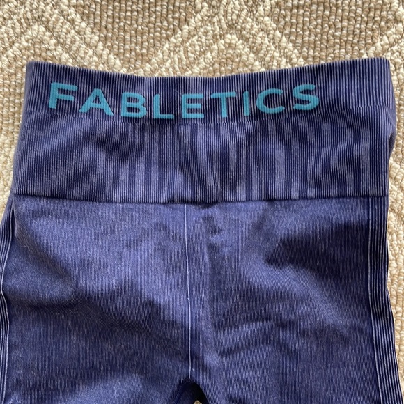 Fabletic Sync High Waisted Perforated Legging-Washed Navy - Picture 5 of 10